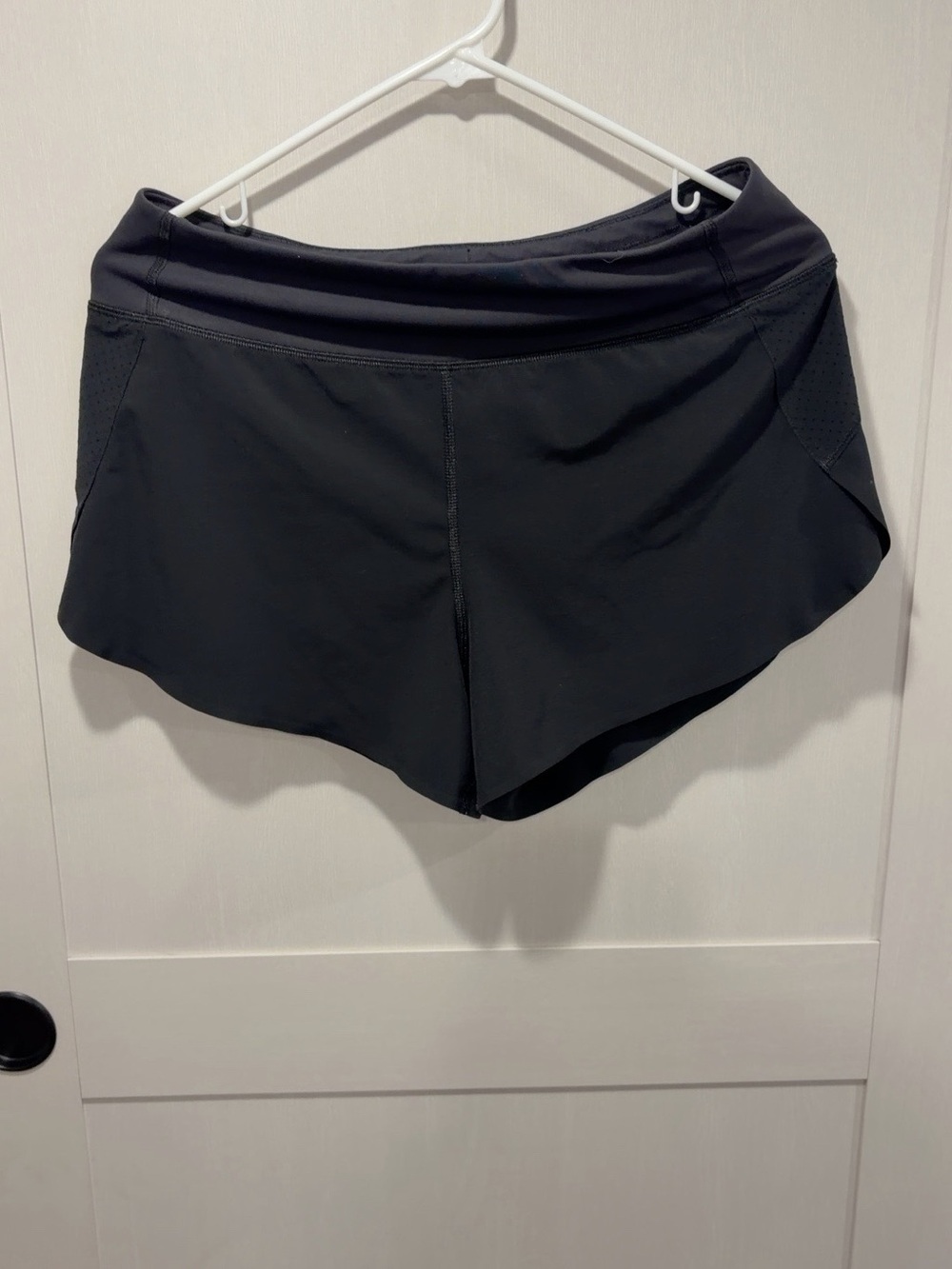 Athleta Black Performance Athletic Shorts with Wide Waistband - Picture 2 of 5